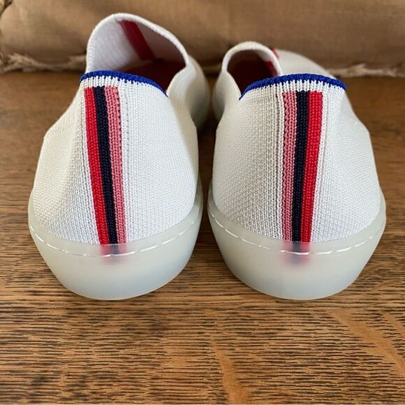 Rothy’s x Evian Collab White Slip-On Sneakers. Size 7.5. NWOT - Picture 5 of 10